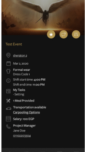 Events Ushering App